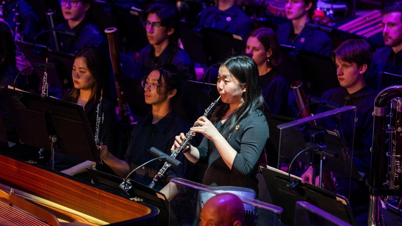 Interlochen Arts Academy oboist performs a solo