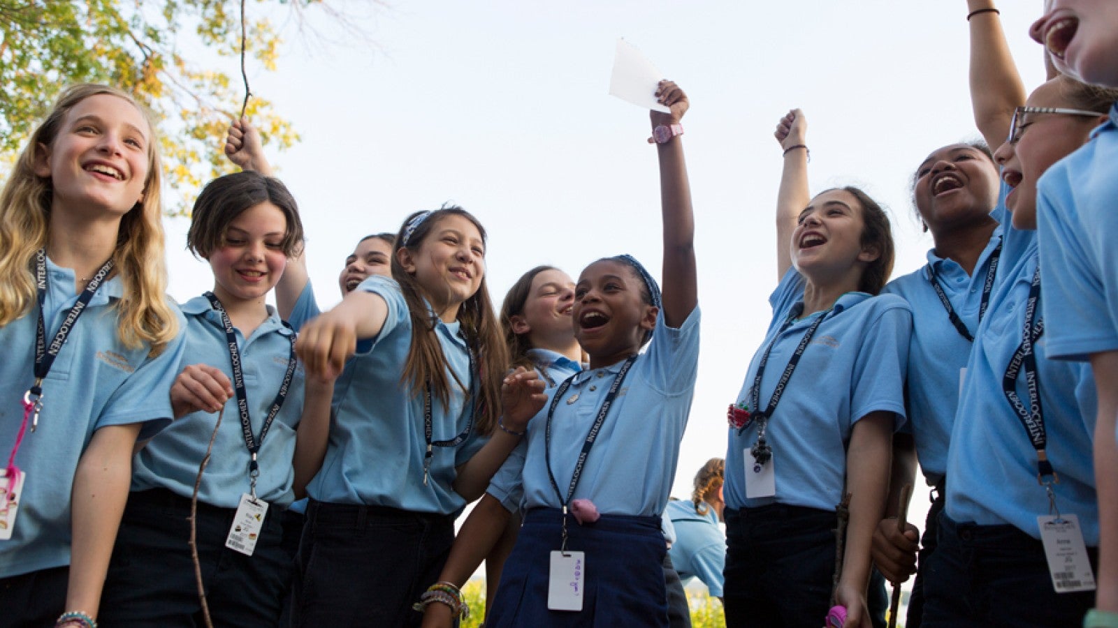 interlochen arts camp junior girls at closing campfire