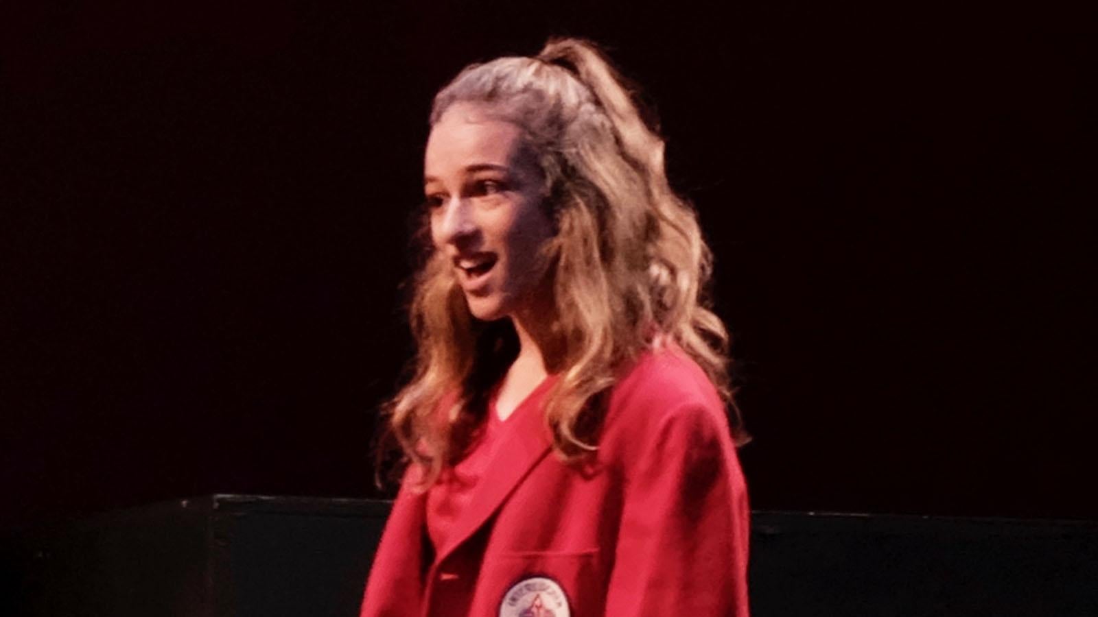  Kaylin performs in a musical theatre showcase