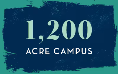 IAA/IAC 1,200 acre campus infographic stat