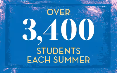 IAC Over 3,400 students each summer infographic stat