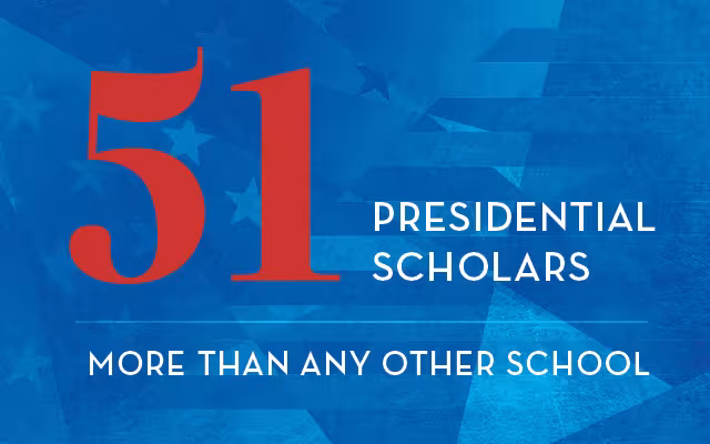 51 Presidential Scholars graphic