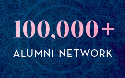 100K alumni network infographic