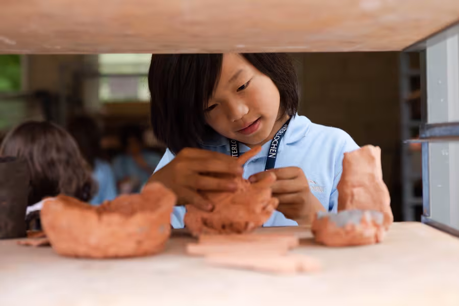 junior visual arts students at interlochen arts camp