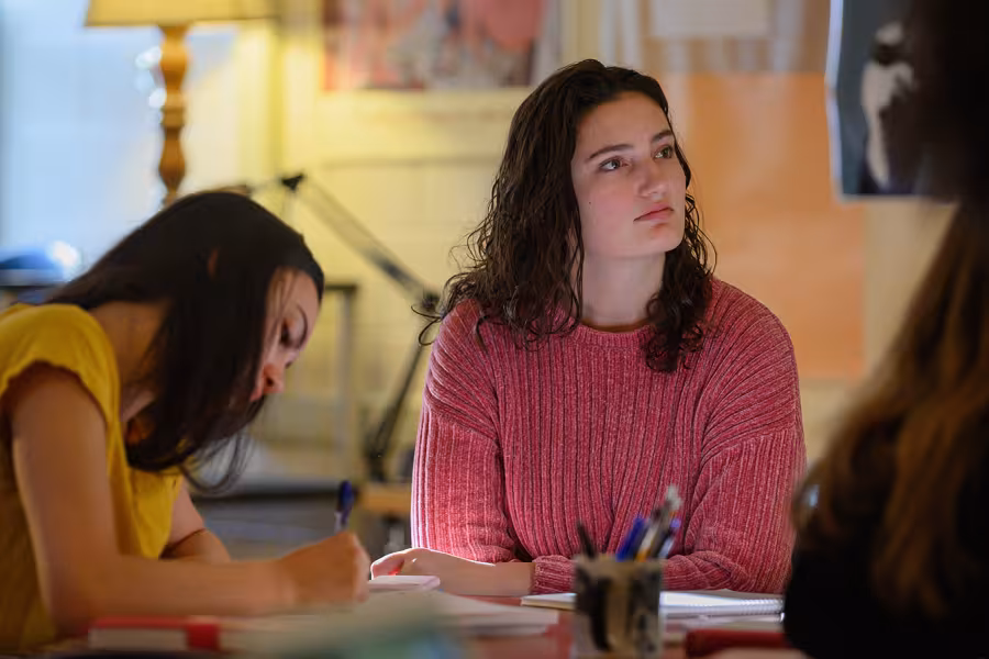two students studying at interlochen arts academy
