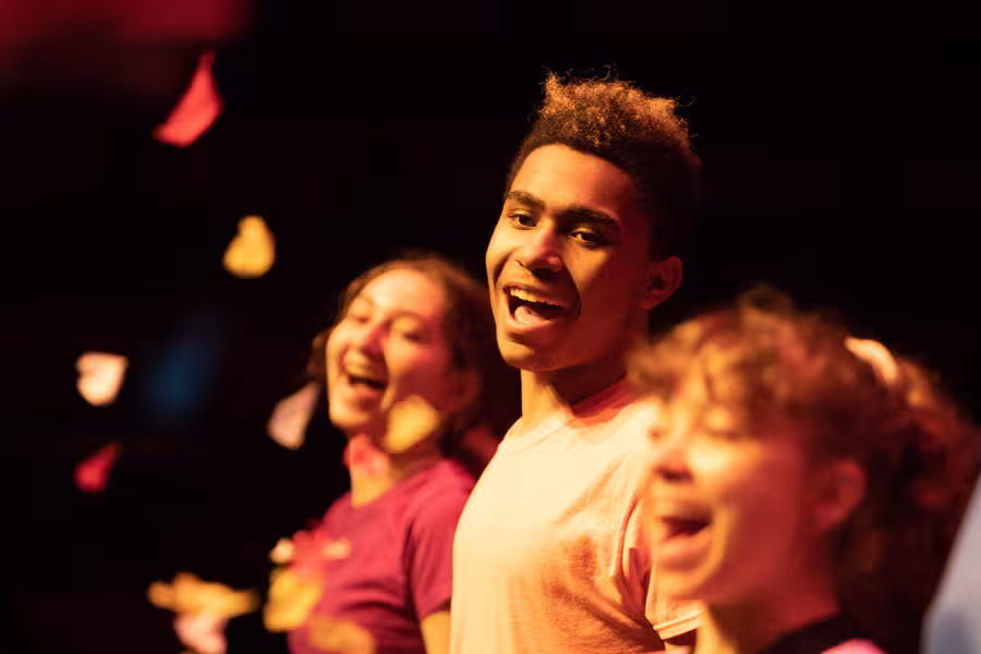 Students perform in a musical theatre showcase