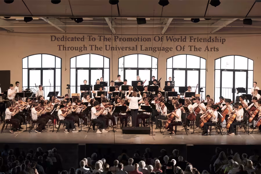 JoAnn Falletta conducts WYSO at Camp