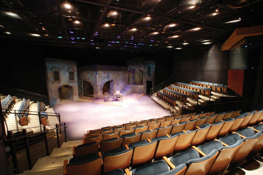 Harvey Theatre interior stage shot on interlochen center for the arts campus