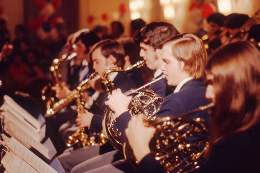 The Studio Orchestra performs at Governor Milliken's birthday celebration