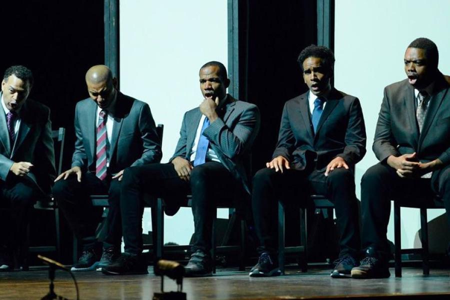 The cast of the Central Park Five opera