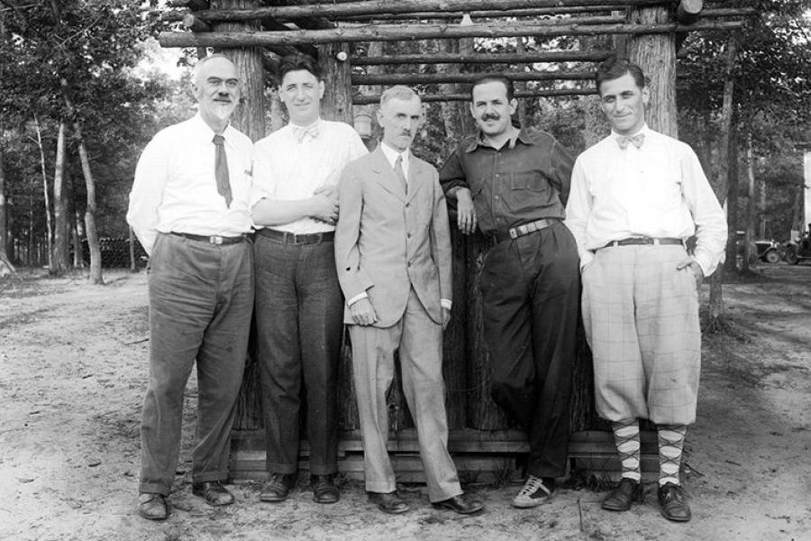 T. P. Giddings, Nicholas Falcone, Charles Tremaine, Joseph Maddy, and Leonard Falcone.