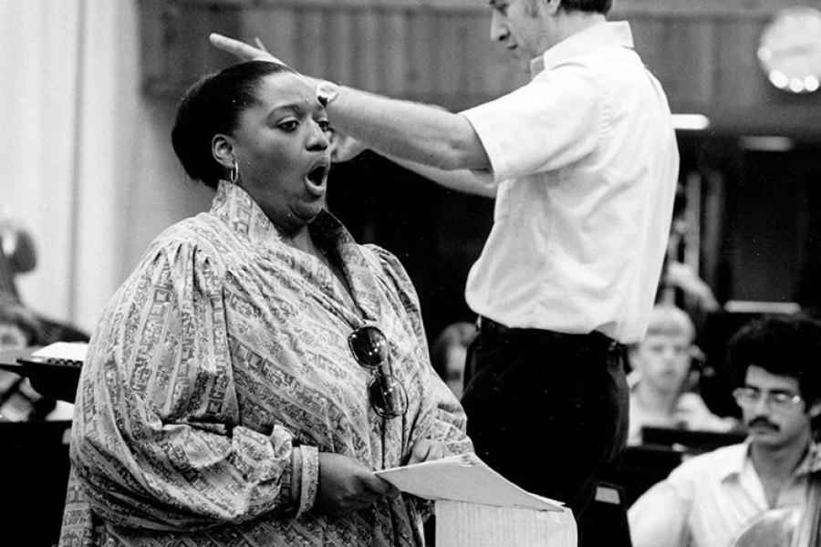 Jessye Norman performs in 1977