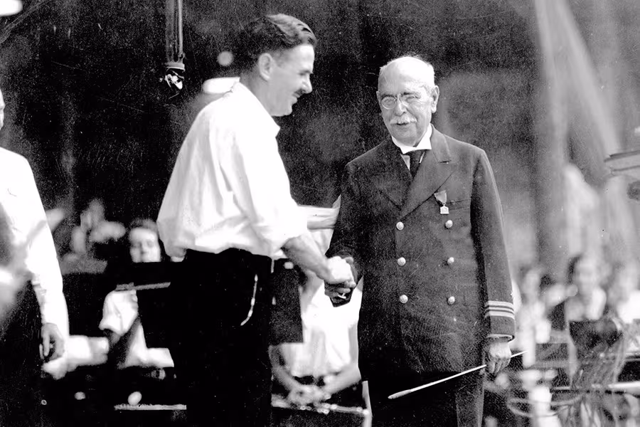 Interlochen Arts Camp Joseph Maddy with John Philips Sousa