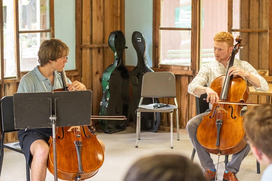DSO musician teaching at Interlochen Arts Camp