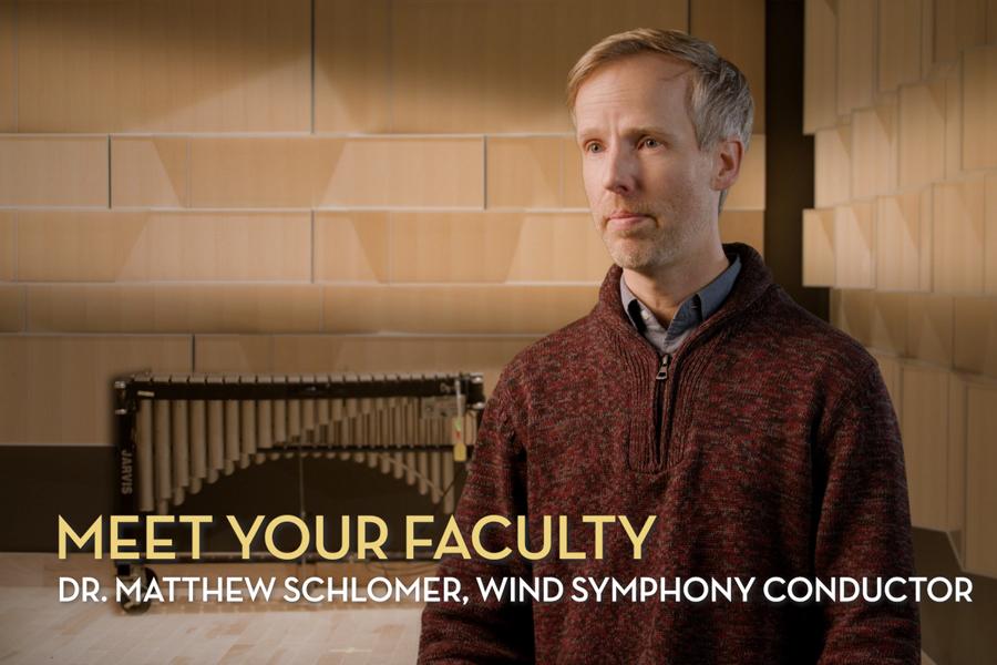 Dr. Matthew Schlomer Wind Symphony Conductor at Interlochen Center for the Arts