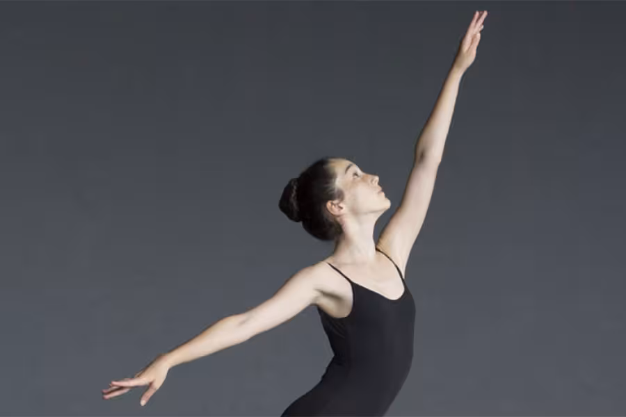 A dancer poses