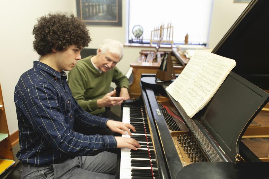 Piano private lesson at interlochen arts academy