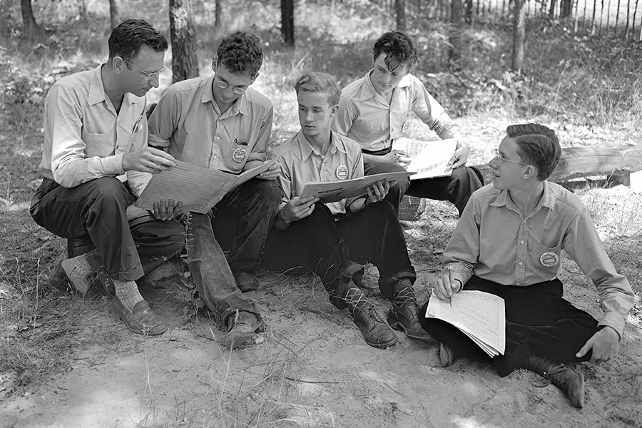 George Crumb in Homer Keller's composition class at the National Music Camp in 1947