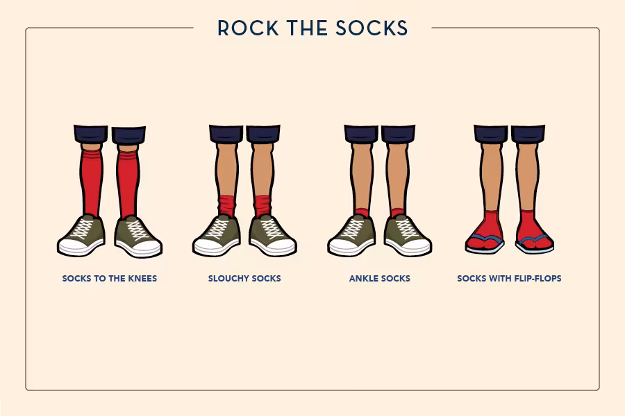 Interlochen Arts Camp socks for Intermediate students