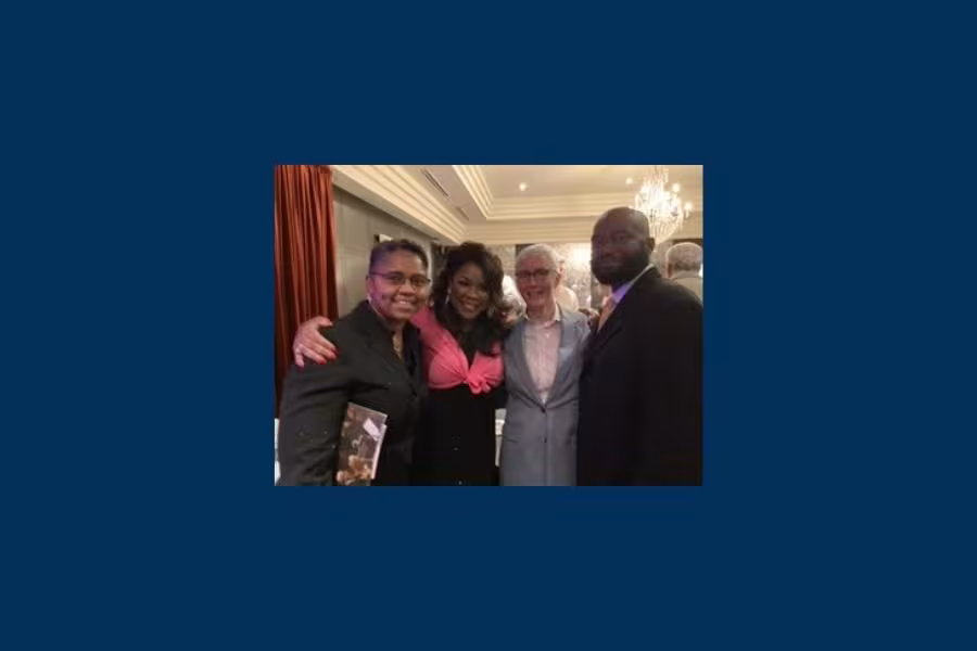 Jane Morrison with opera singer Denyce Graves and members of the Atlanta Symphony Orchestra's In Unison group