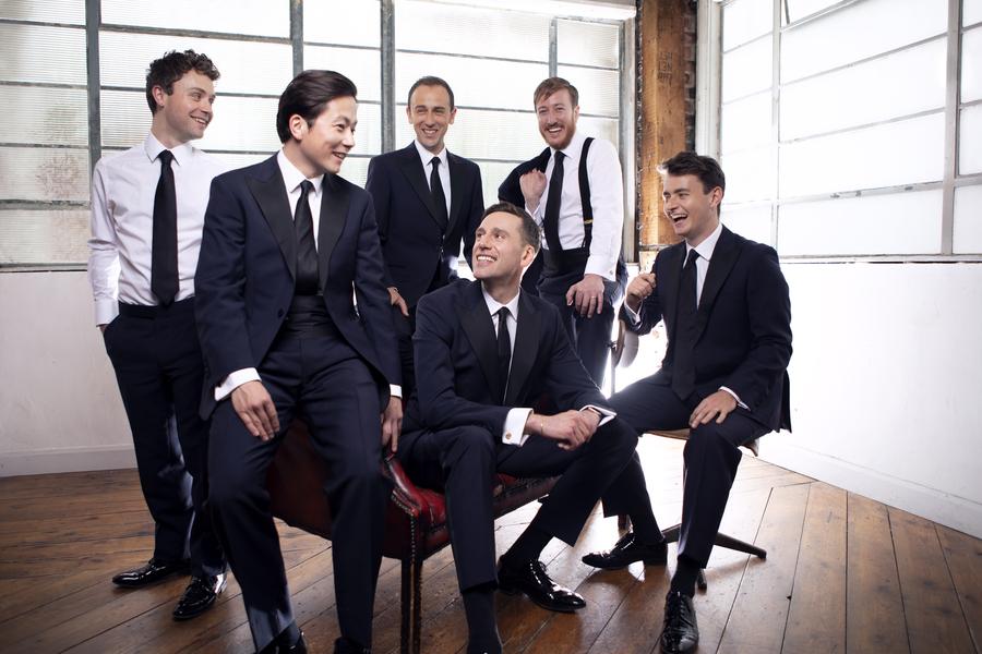 The current King's Singers in 2021