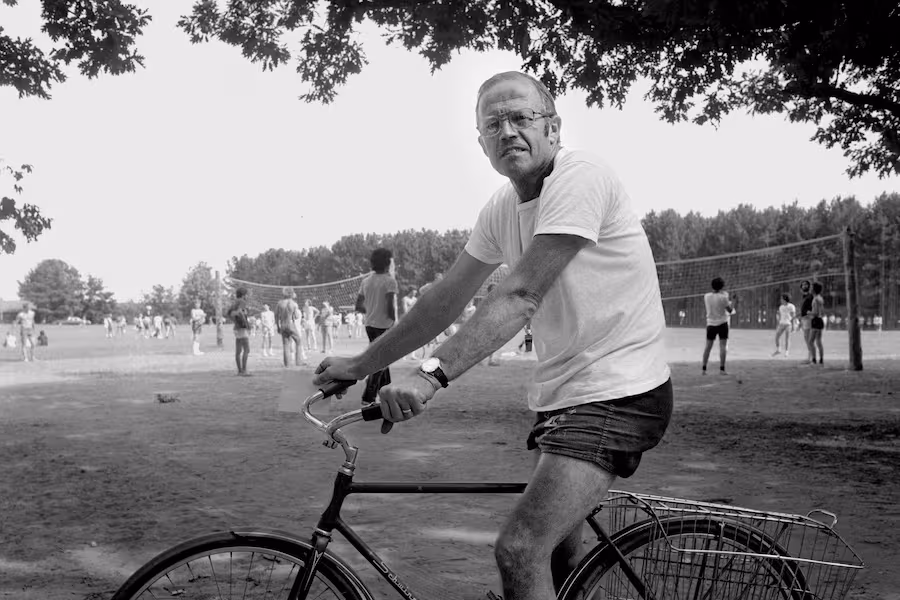 Coach Cabutti on bike