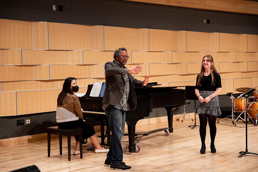 Composer and musicologist Dr. William "Bill" Banfield (works with an Arts Academy voice student