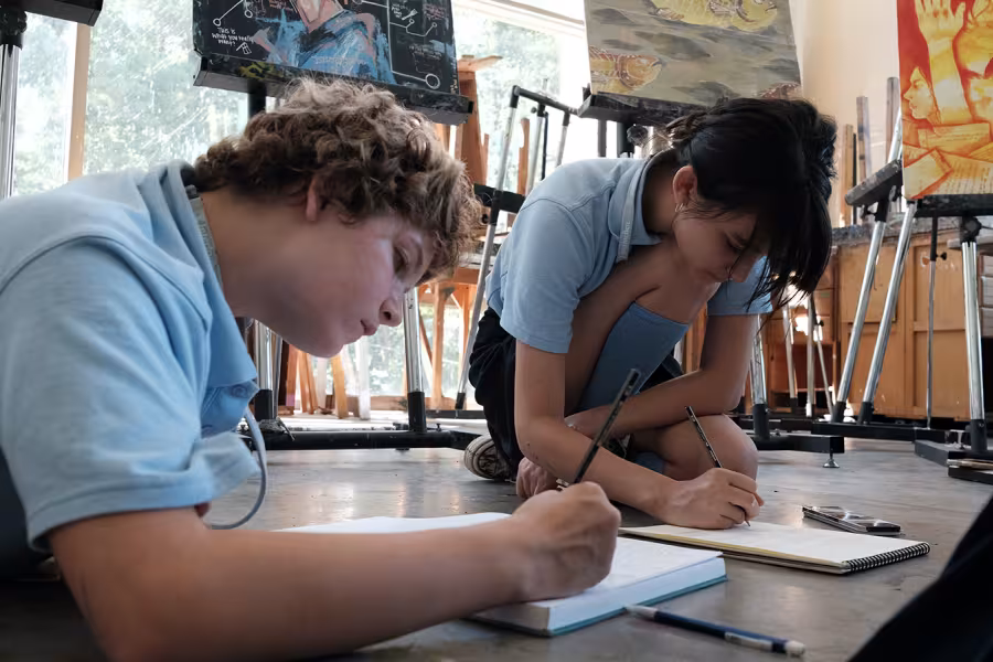 Visual arts student work during Interlochen Arts Camp