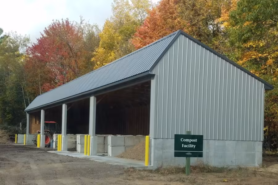 Compost facility at Interlochen Center for the Arts