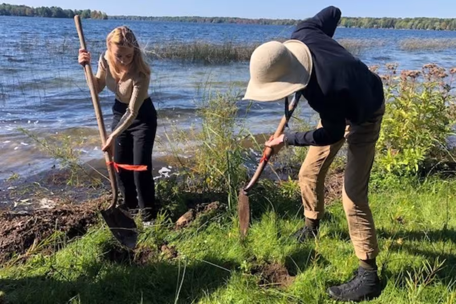 Lakeshore restoration at Interlochen Center for the Arts