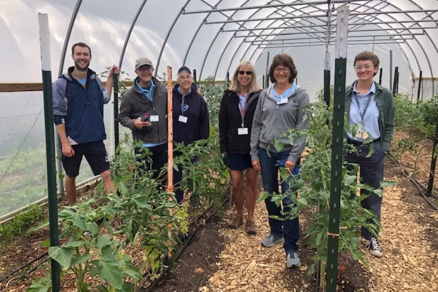 Sustainability volunteers at Interlochen Center for the Arts