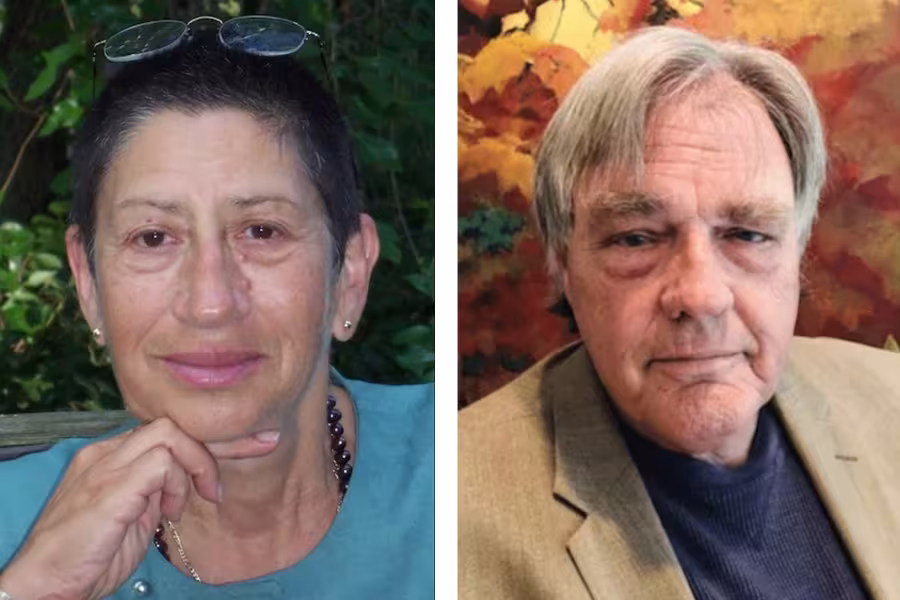 Portrait photos of museum consultants Elaine Gurian and James Volkert.