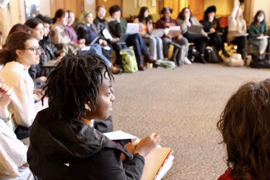 Interlochen creative writing students work together