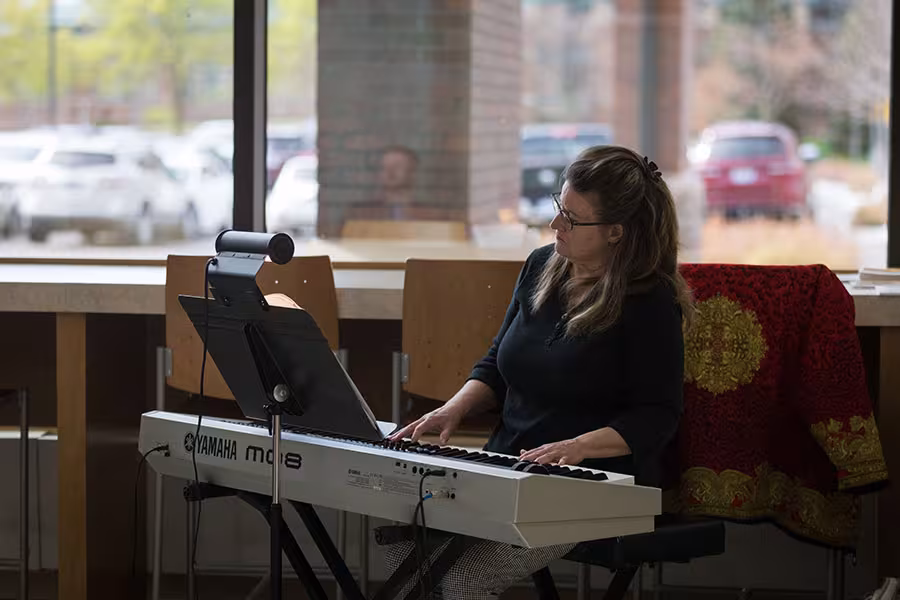 Rohn accompanies the cast of 'My Fair Lady' at the Cowell Family Cancer Center in Traverse City