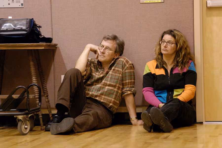 Mindy Rohn and David Montee at a master class