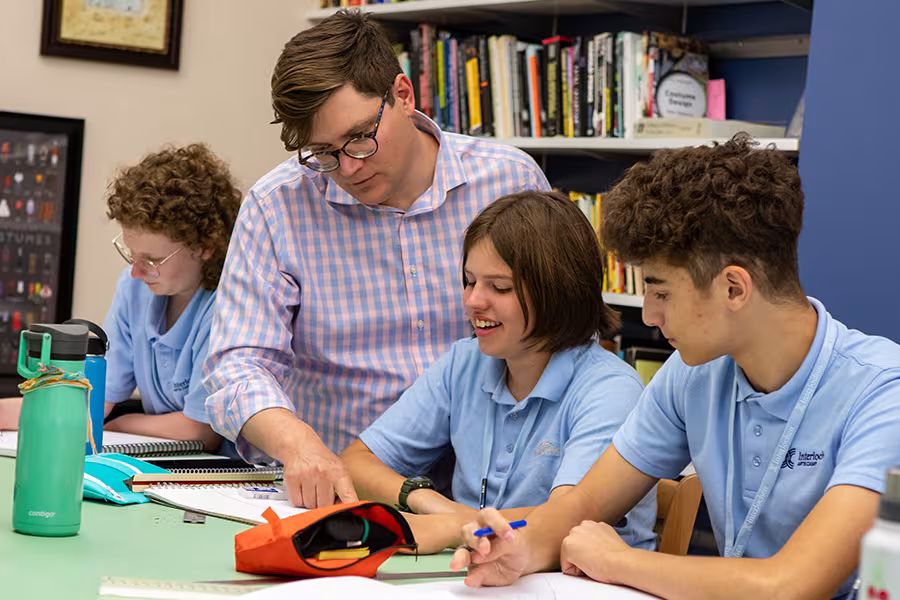 Theatre Design & Production students participate in a perspective drawing master class with The Comedy of Errors set designer Edward T. Morris.