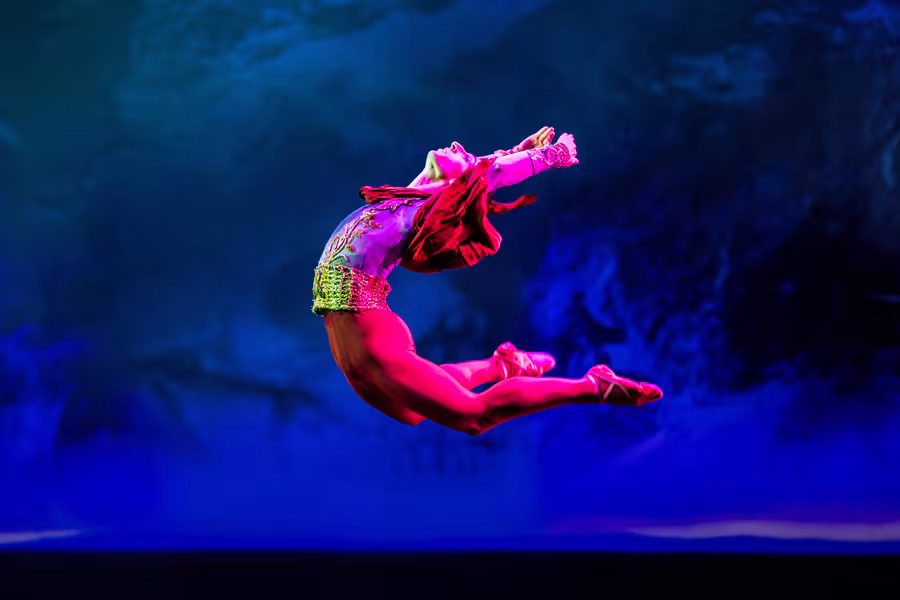 An Interlochen Arts Academy dance student performs during the Fall Dance. 