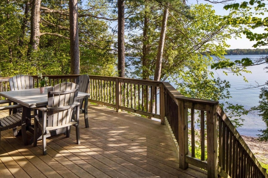 Canfield Cabin back deck
