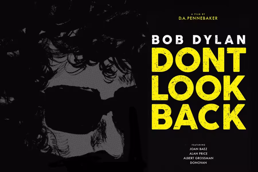 Dont Look Back Movie Post with Image of Bob Dylan