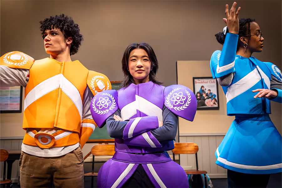 Arts Academy students in the world premiere production of 'The Great MC'.