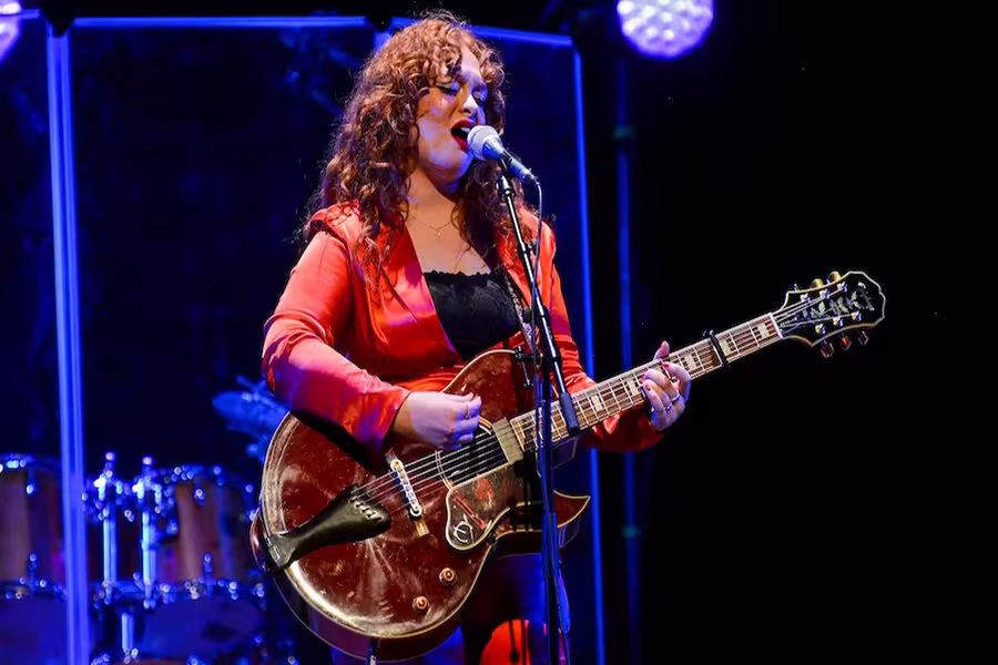 Interlochen student singer-songwriter with guitar