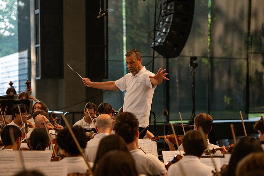 Detroit Symphony Orchestra Music Director Jader Bignamini conducts a side-by-side performance featuring the World Youth Symphony Orchestra and members of the DSO.
