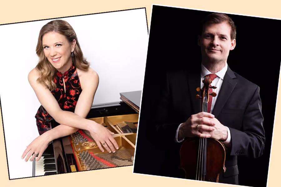 Headshots of Marianne Parker and Michael Hall