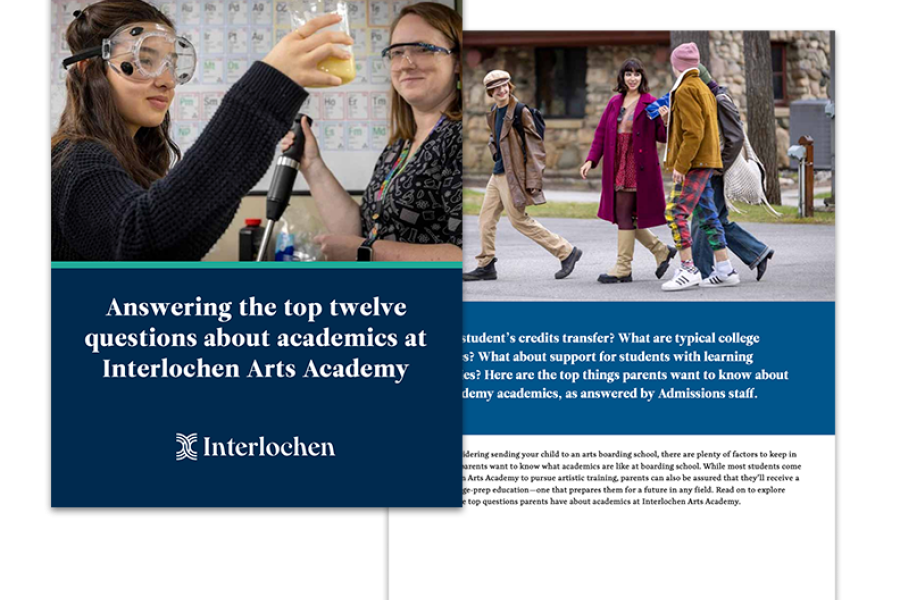 12 Questions About Academics at Interlochen Arts Academy PDF