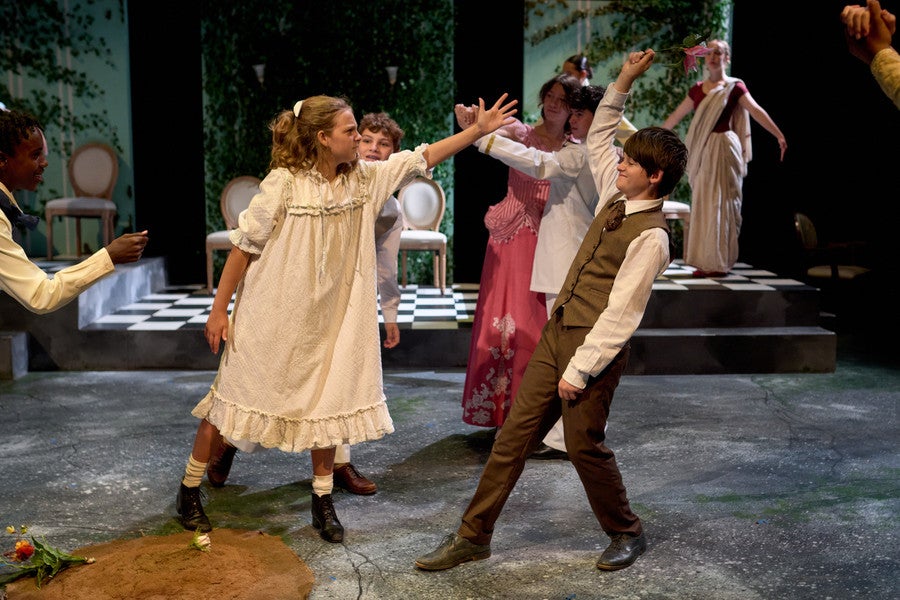 2025 Camp Intermediate Theatre students perform in The Secret Garden