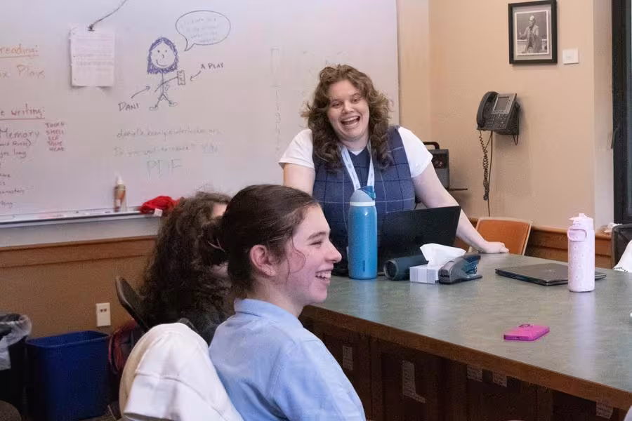 Camp 2026 HS Creative Writing Playwriting instructor & students
