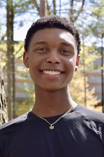 IAA student smiles for the camera