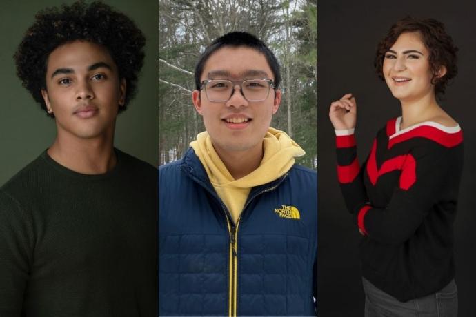 The 2022 Presidential Scholar nominees - Joshua Brown, Quoc Bui, and Jessica Kodsi
