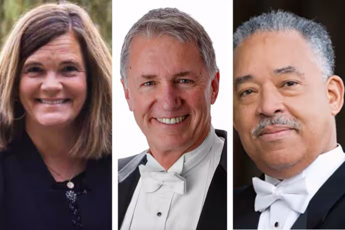 From left to right: Dr. Beth Peterson, Dr. Steve Peterson, and Marcellus Brown