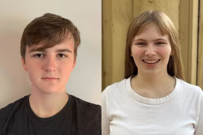 Aidan Halat and Leila Topi